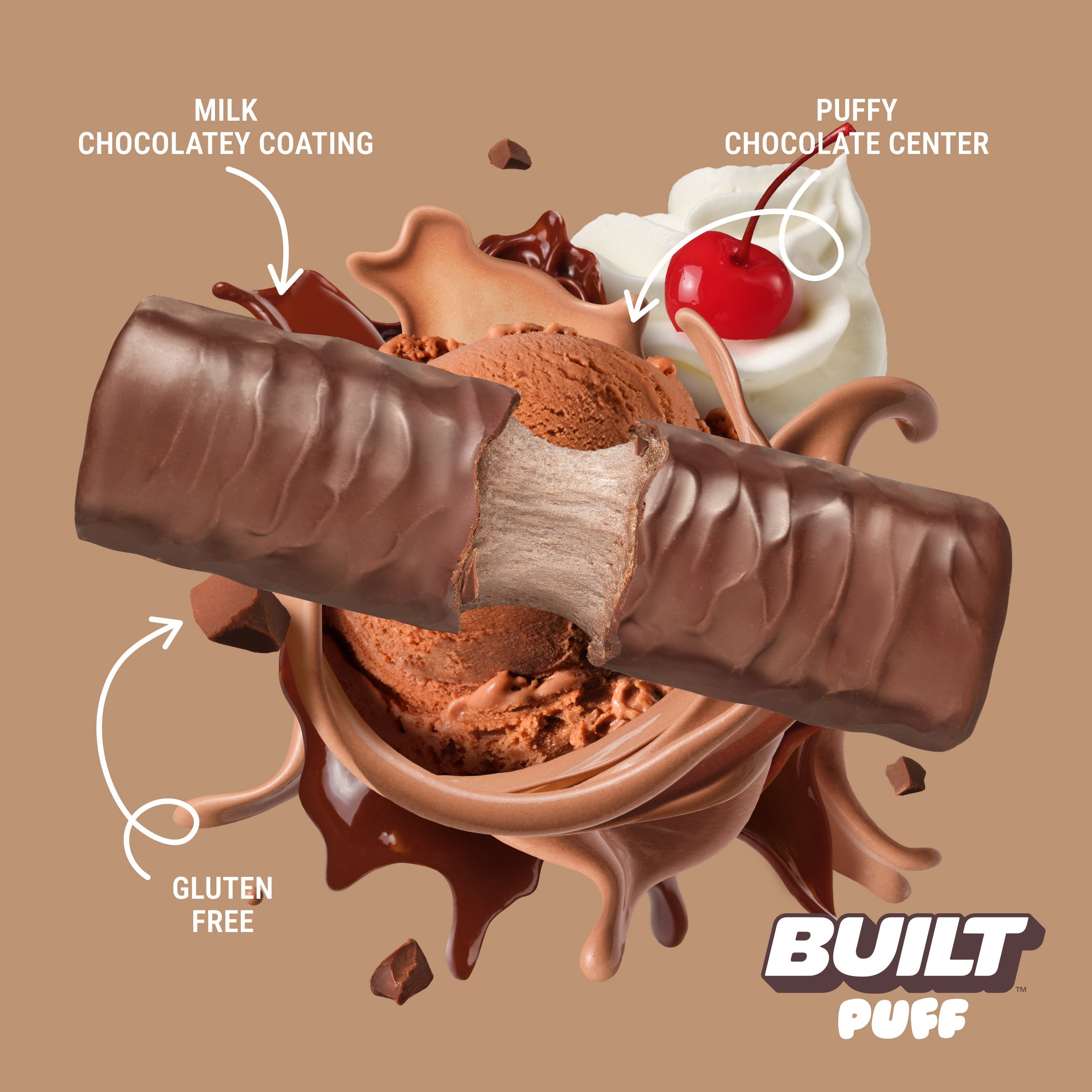 Chocolate Milkshake Puff - Candid Moment Along the Way