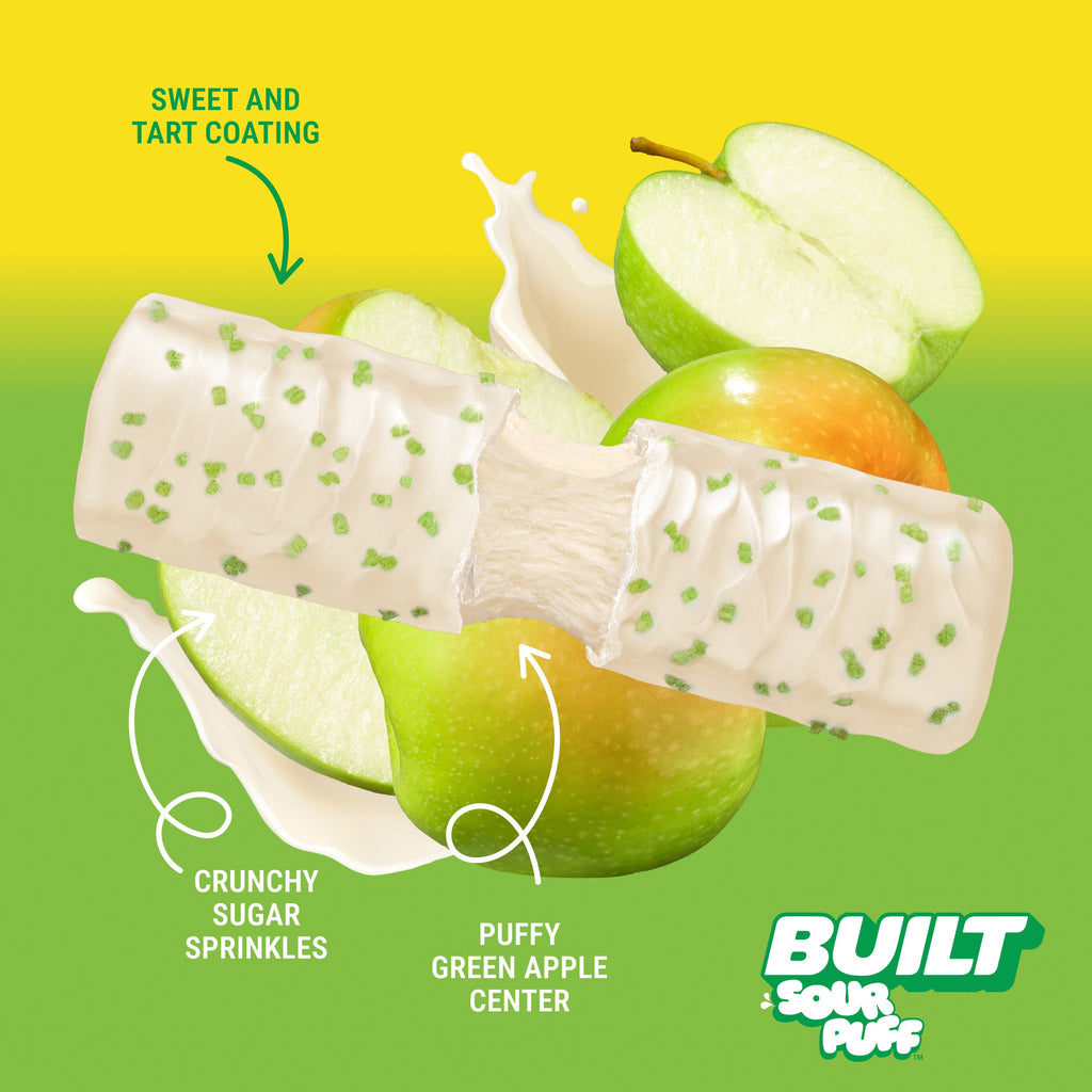 Green Apple Crush Sour Puff 4ct - Unplanned Moment for Yourself