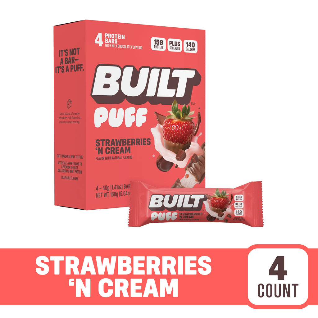Strawberries 'N Cream Puff 4ct - Lively Moment at Your Desk