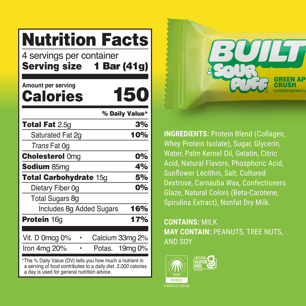 Green Apple Crush Sour Puff 4ct - Unplanned Moment for Yourself